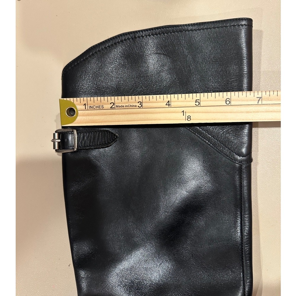 FRYE Women Black Leather Riding Boots‎ Genuine Goodyear Welt Size 6.5 READ - Picture 13 of 13